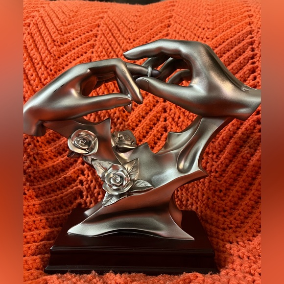 Brand is Source Unknown, Hands are silver and the base is cherry wood, pre-loved - Picture 1 of 2